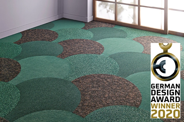 Freiform Fliese Flake German Design Award 2020, Teppichfliese - Freiform Fliese Flake German Design Award 2020, Teppichfliese